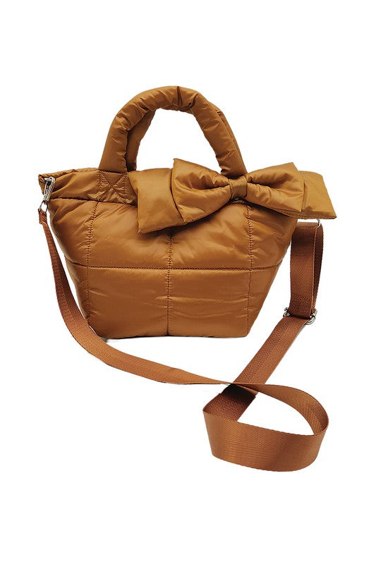 Padded Tote Bag with Ribbon