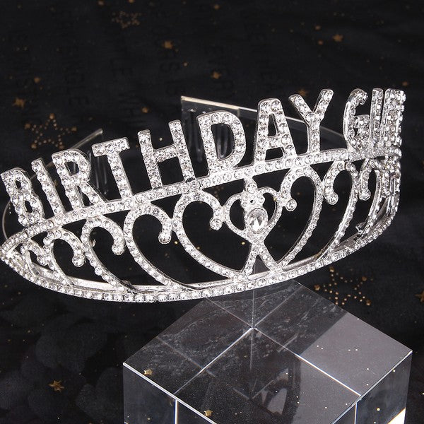 Birthday Rhinestone Crown Headband L3115