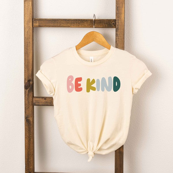 Be Kind Bold Colorful Toddler Graphic Tee