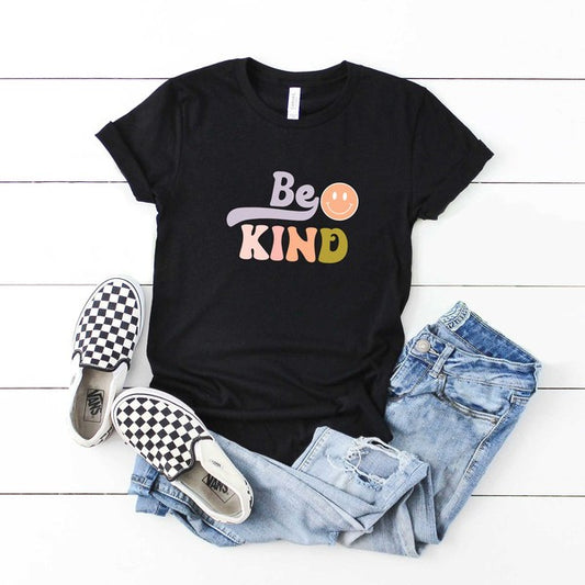 Be Kind Smiley Face Youth Graphic Tee